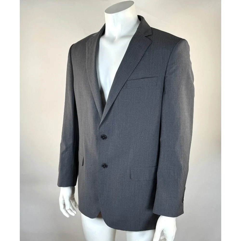 Brooks Brother Explorer Madison Fit Wool Blazer Mens 42R EUC Lined 2-Button Gray
